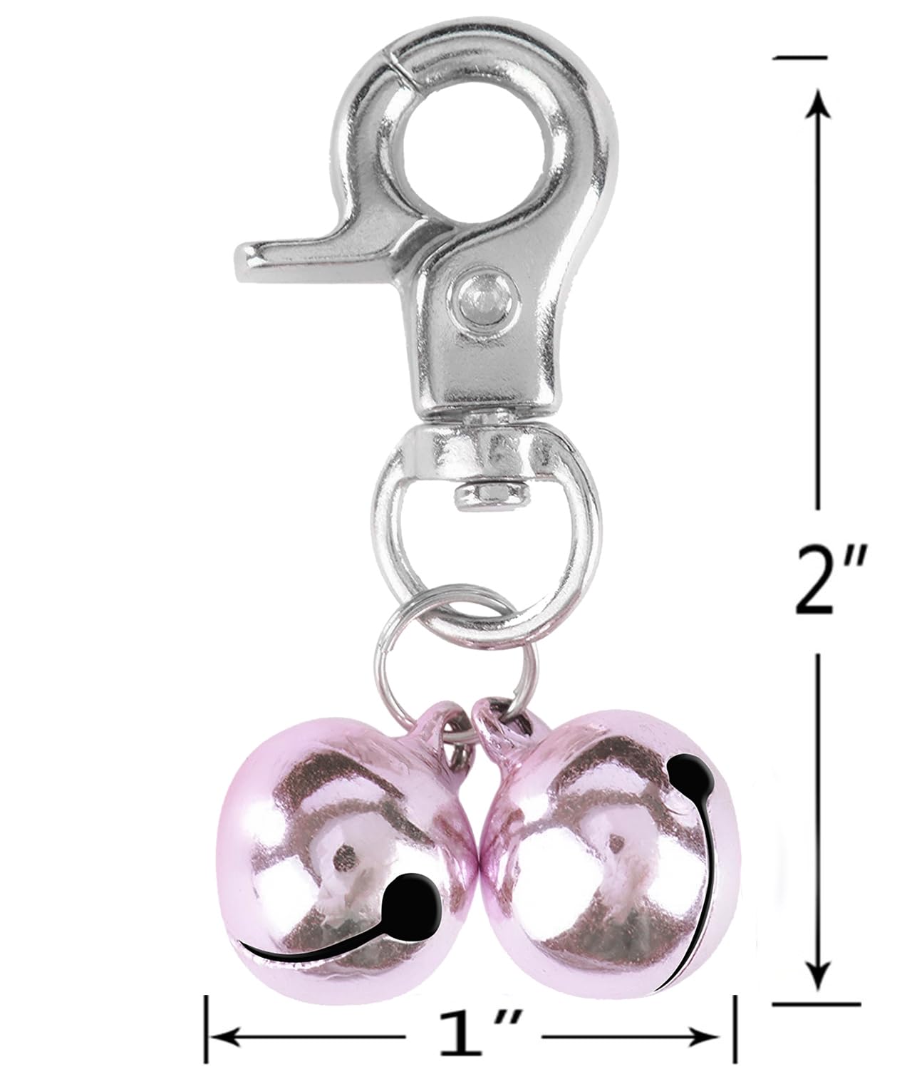 Expawlorer 2 Pack Cat Bell - Dog Cat Collar Bell Loud, Pet Jingle Bells Training Charm Pendants Jewelry Small Bells For Dog Cat