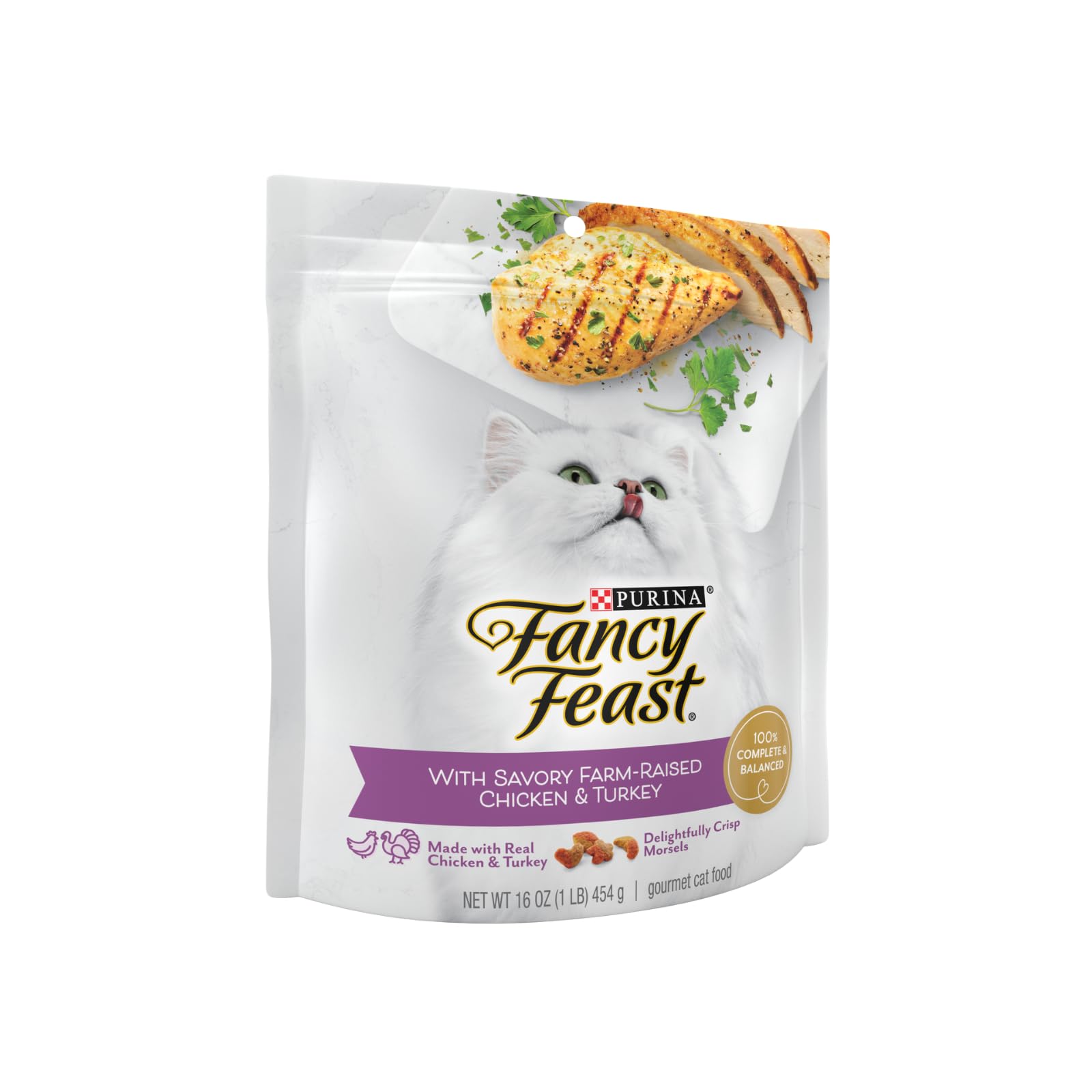 Fancy Feast Gourmet Savory Chicken & Turkey Dry Cat Food (2-Bags) (16 OZ Each)