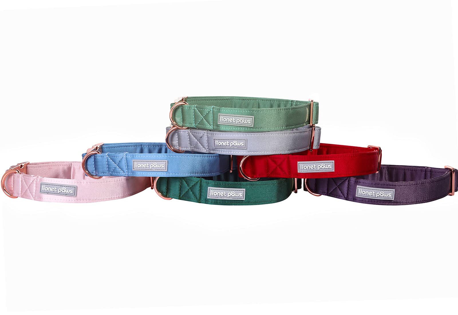 Lionet Paws Bowtie Dog Collar - Comfortable Silk Dog Collar With Detachable Bow Tie For Large Dogs, Neck 16-24 Inches