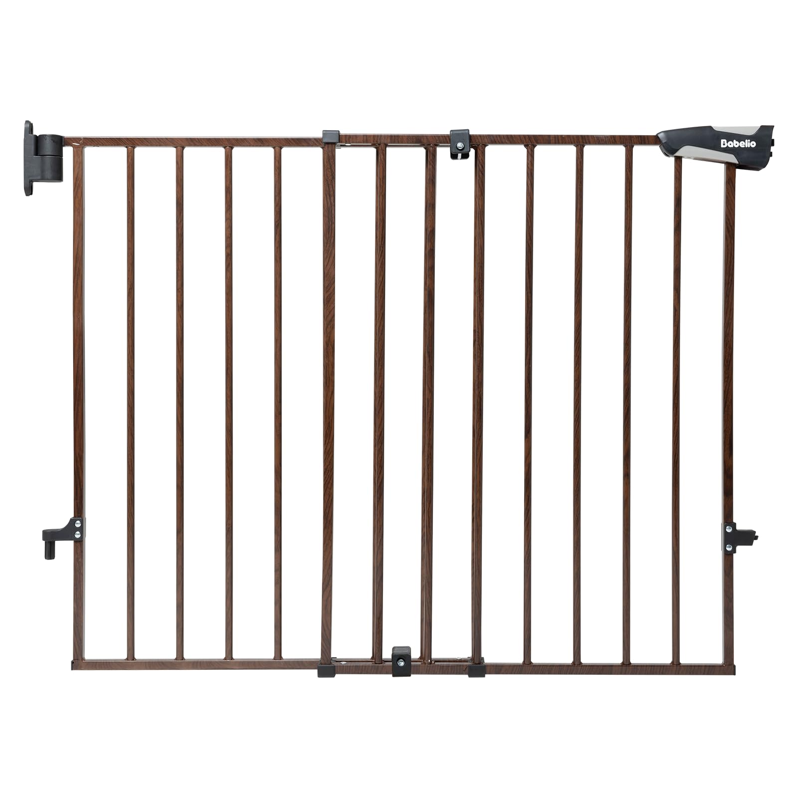 Babelio 26-43 No Bottom Bar Baby Gate for Babies, Elders and Pets, 2-in-1 Hardware Mount Dog Gate for The House, Stairs and Door