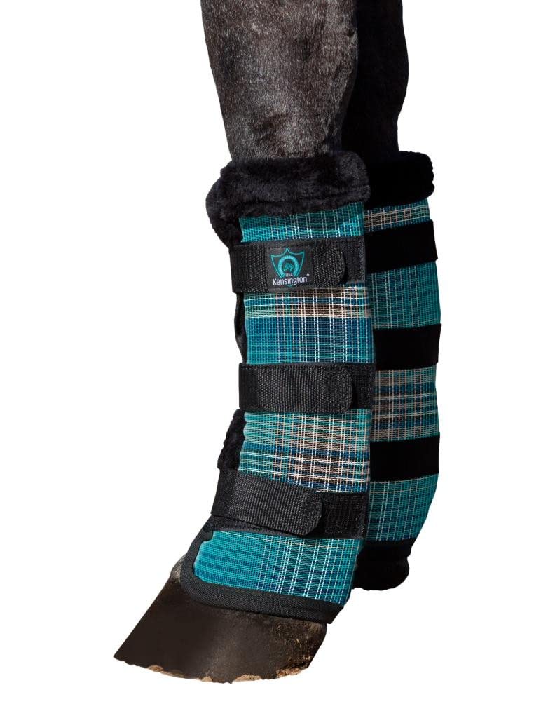 Kensington Protective Fly Boots (Pair) Size:M-Small Horse Color: 2021 - Atlantis