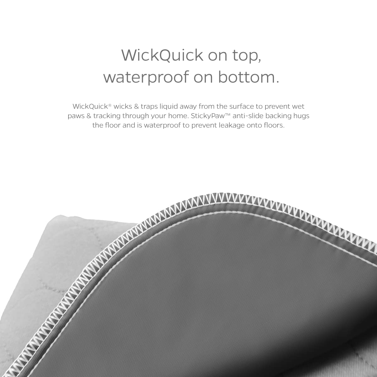 Pet Parents® Pawtect® Pads Washable Pee Pads For Dogs (2Pack) Of Premium Dog Pee Pads, Waterproof Puppy Pads & Reusable Dog Pads, Whelping Pads & Modern Pee Pads For Dogs (Tan/Grey, 34X36)