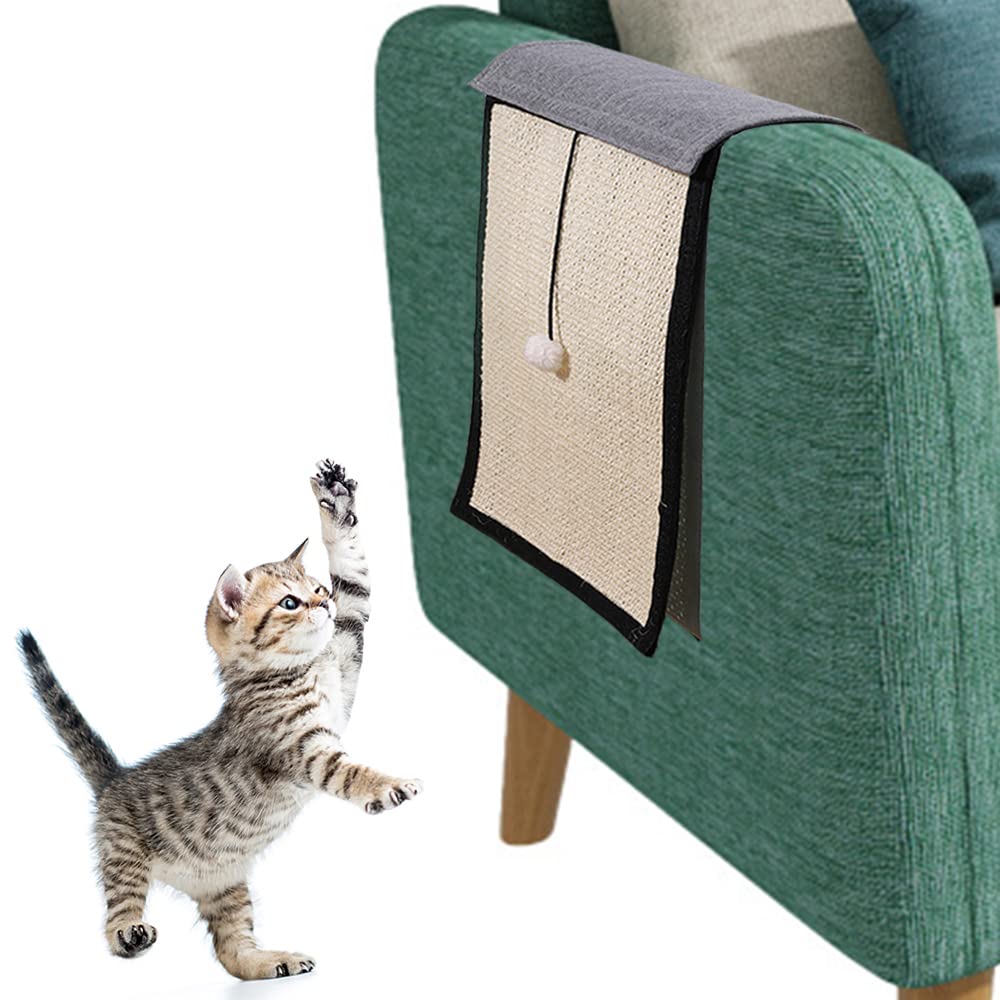 Cat Scratcher Mat Sofa Protector Natural Sisal Cat Scratching Mat Cat Scratch Couch Cover Heavy Duty Couch Guard Easy Installati