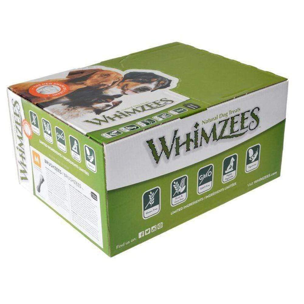 Whimzees Whz204 30 Count Toothbrush Star Bulk Doggie Dental Chews, Large