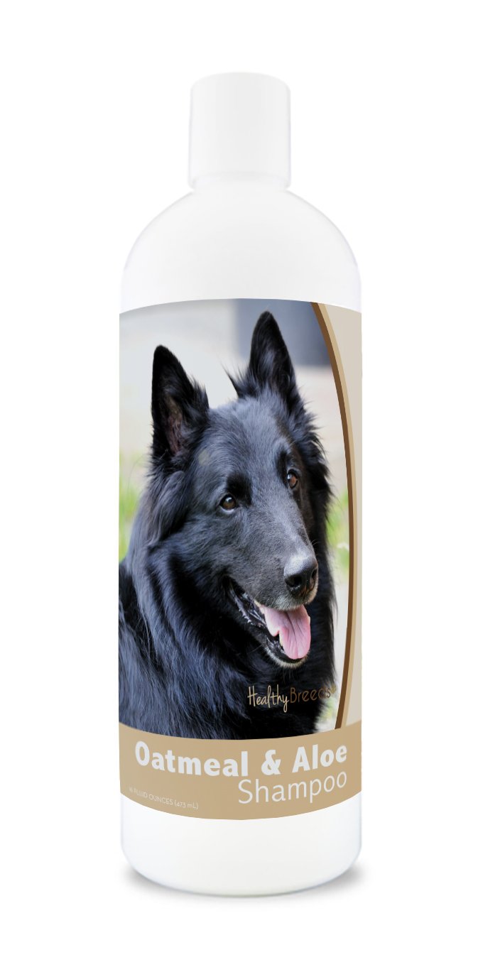 Healthy Breeds Belgian Sheepdog Oatmeal Shampoo With Aloe 16Oz Mild & Gentle For Sensitive Skin - Hypoallergenic Formula & Ph Ba