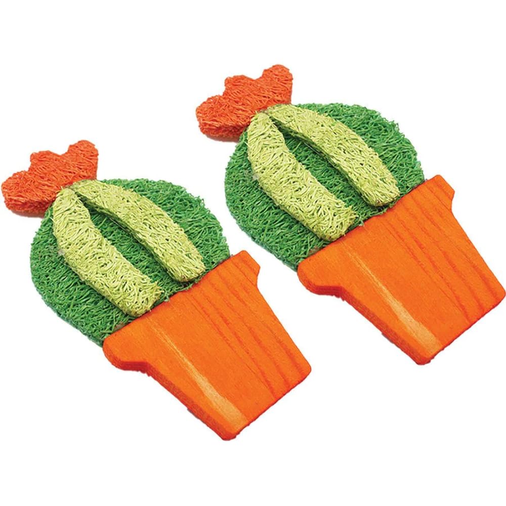 A&E Cage Company 52400973: Toy Loofah Barrel Cactus