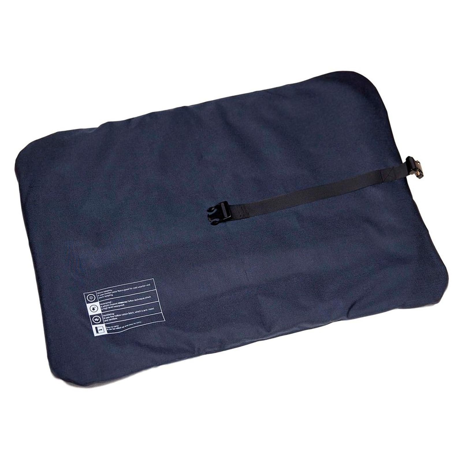 DOGHELIOS 'Combat-Terrain' Cordura-Nyco Reversible Nylon and Polar Fleece Travel Camping Folding Pet Dog Bed Mat, X-Large, Red, Grey