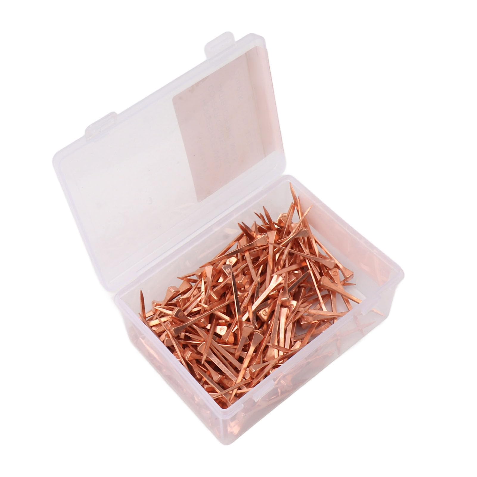 Jauarta 250Pcs Horseshoe Nails Copper Plated Rustproof Equestrian Riding Equipment Pet Supplies (47.5Mm E4)