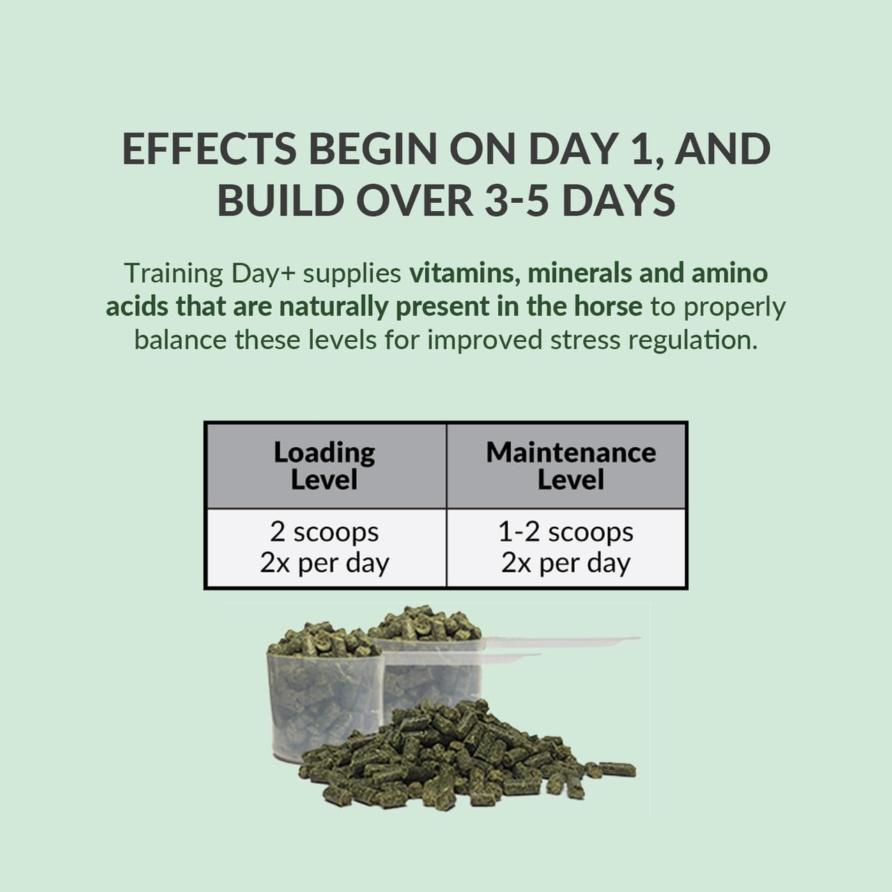 Perfect Prep EQ Training Day+ Pellets Show Safe Horse Calming Supplement (10 lb)