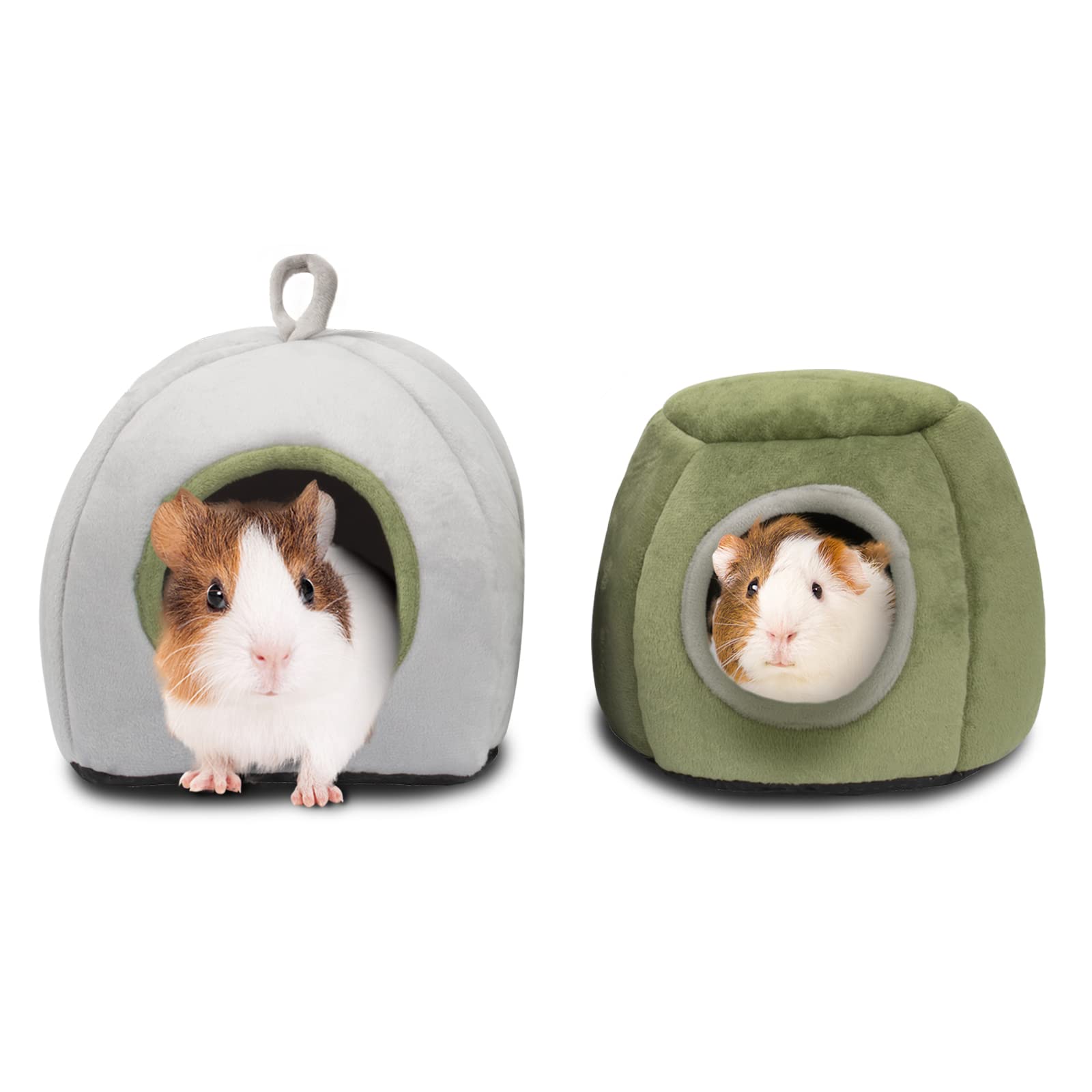 Yuepet Guinea Pig Beds 2 Pack - Washable Guinea Pig Cage Accessories Small Animal Bed Hideout For Guinea Pig, Chinchilla, Hamste