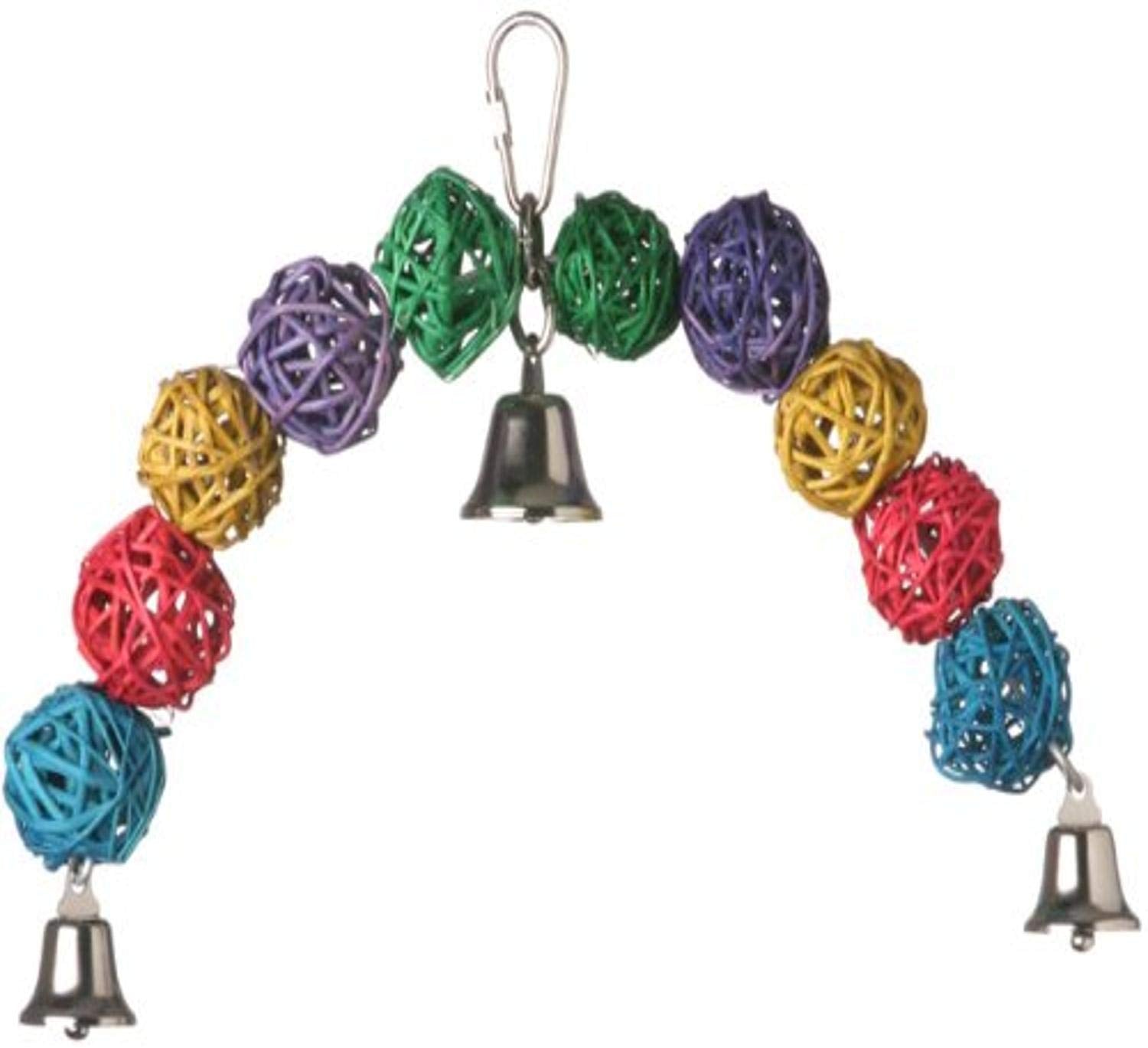 Super Bird Creations Sb370 Vine Ball Arch Bird Toy, Small Bird Size, 7.5' X 7.5'