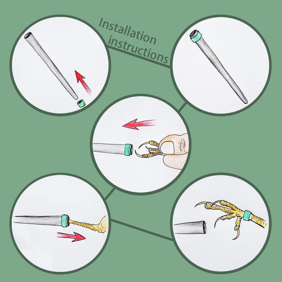 Foiburely 90 Pcs Bird Ring Leg Bands For Canary Gouldian Zebra Finch Society Bird Foot Ring With 1 Installer (Diameter 3Mm)