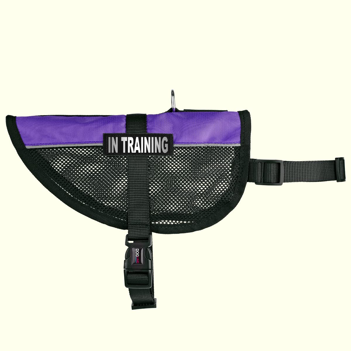 Dogline Maxaire Multi-Purpose Mesh Vest For Dogs And 2 Removable In Training Patches, Large, Purple