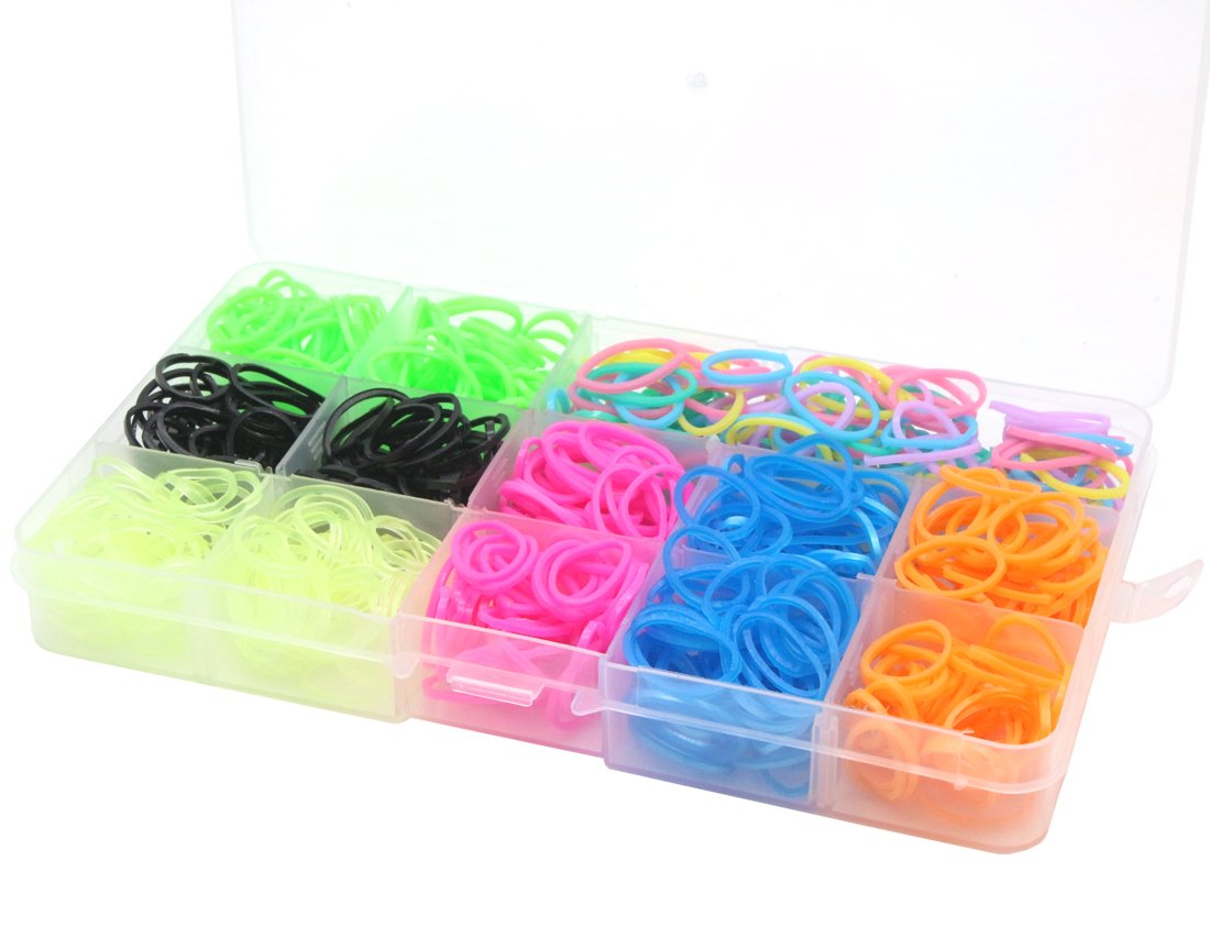 Yoy 3/4' Pet Dog Stretchy Rubber Bands, 600/Box - Puppy Elastics Ties Pony Tail Holders Hair Accessories For Doggy Grooming Top Knots Ponytails Braids And Dreadlocks