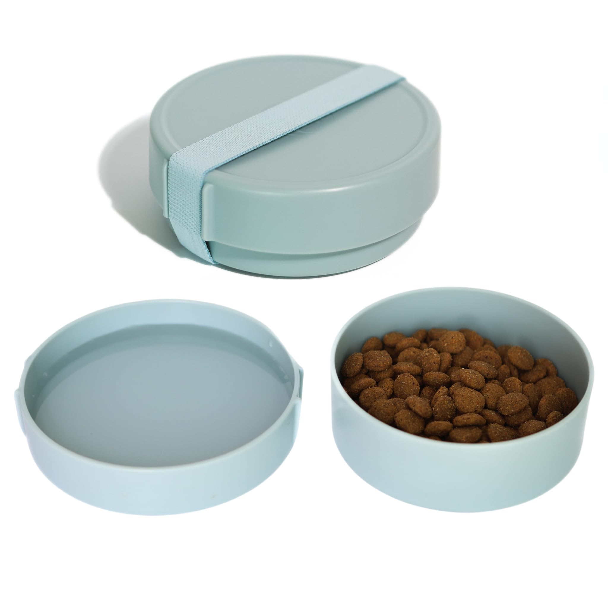 Barkin Trails Travel Dog Bowls - Portable, BPA-Free Set for Outdoor Adventures, Food Grade Plastic, Camping Essentials