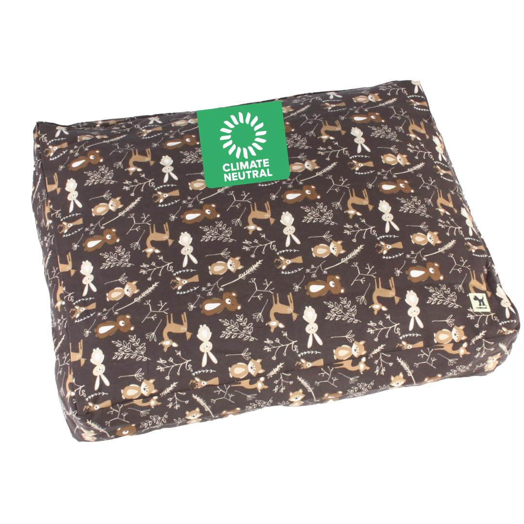 Molly Mutt Small Dog Bed Cover - Gorgeous Beasts Print - Measures 22   X27   X5 - 100% Cotton - Durable - Breathable - Sustainab