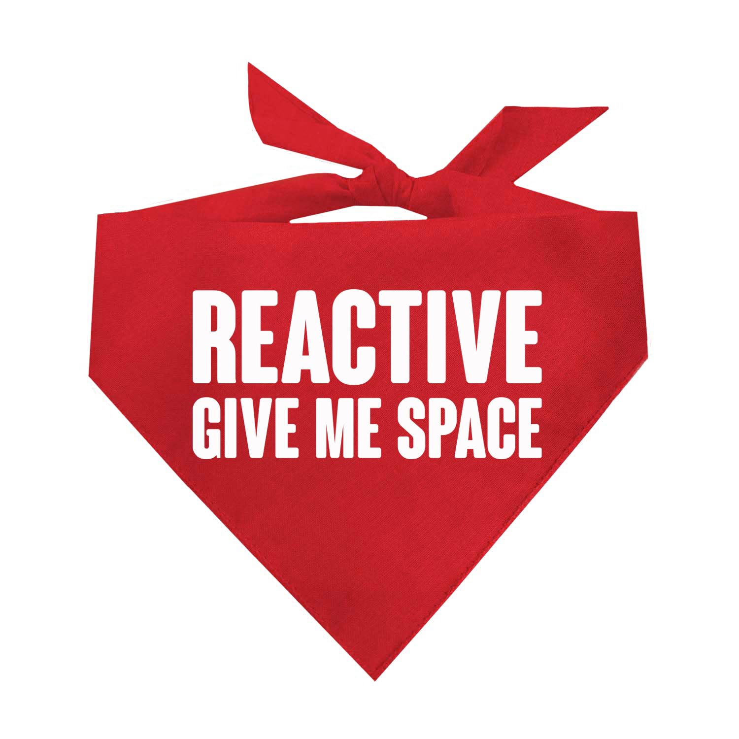 Reactive Give Me Space Dog Bandana (Red, Xs 272)