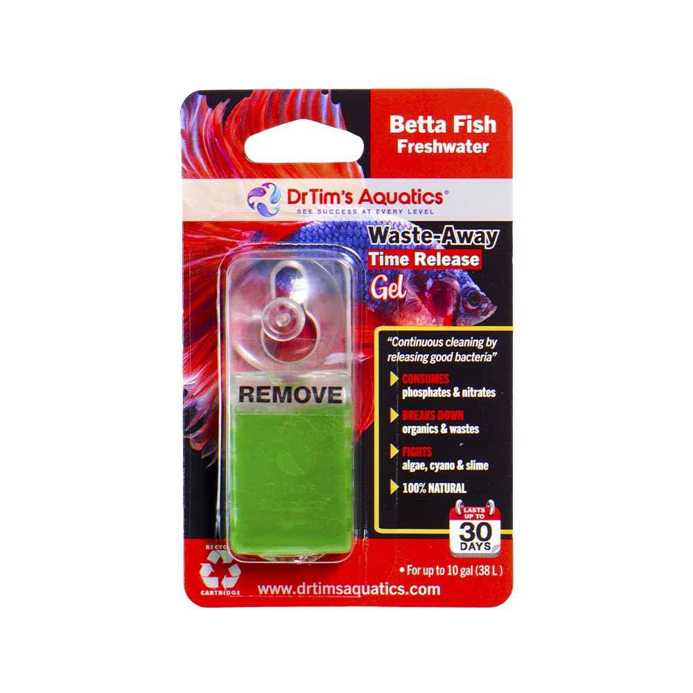 Drtim   S Aquatics Waste-Away Gel Fish Tank Cleaner For Freshwater Aquariums - Unclogs, Cleans, Removes Hidden Fish Food Waste -