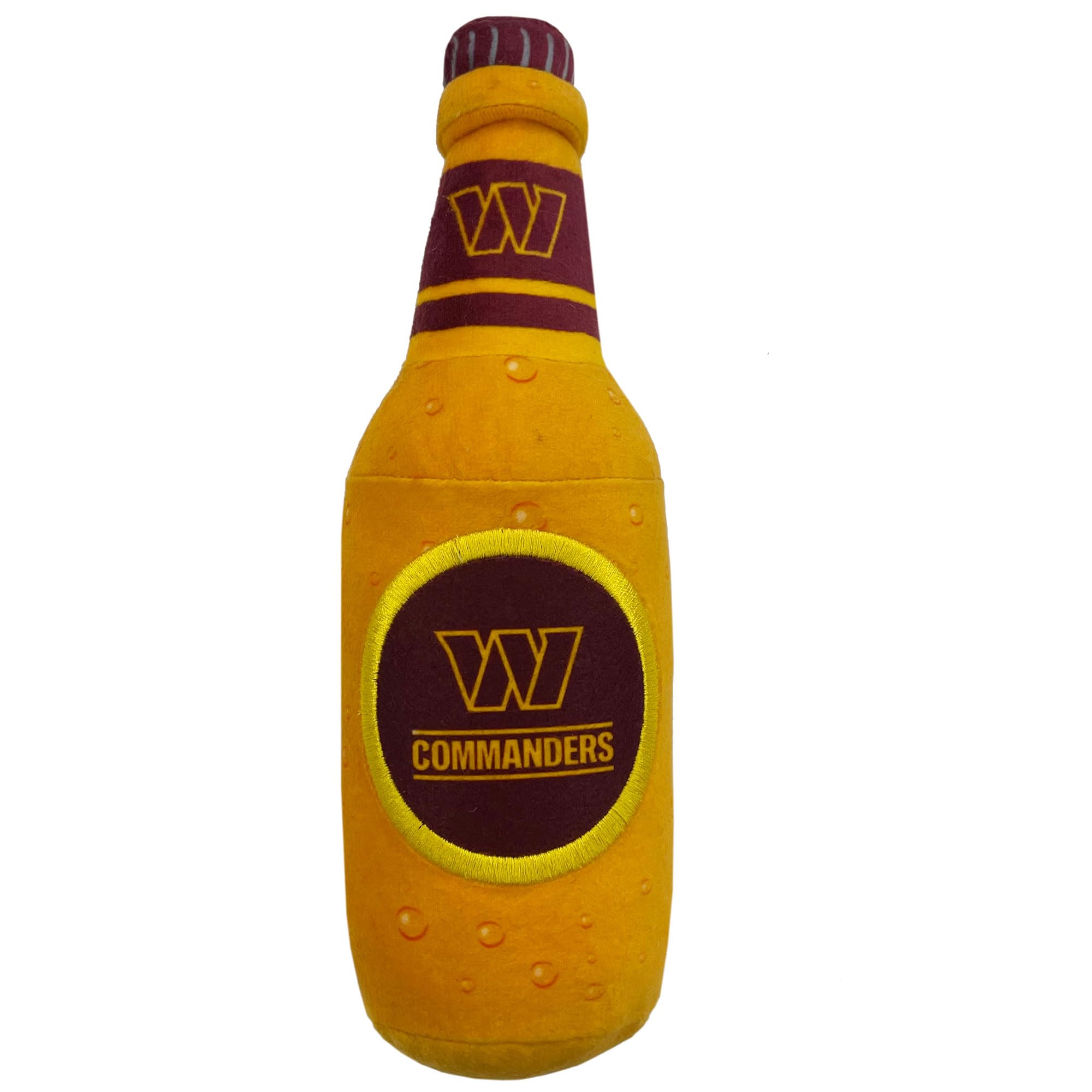 Pets First Nfl Washington Commanders Beer Bottle Plush Squeak Toy - Cutest Stadium Soda Bottle Snack Plush Toy For Dogs & Cats W