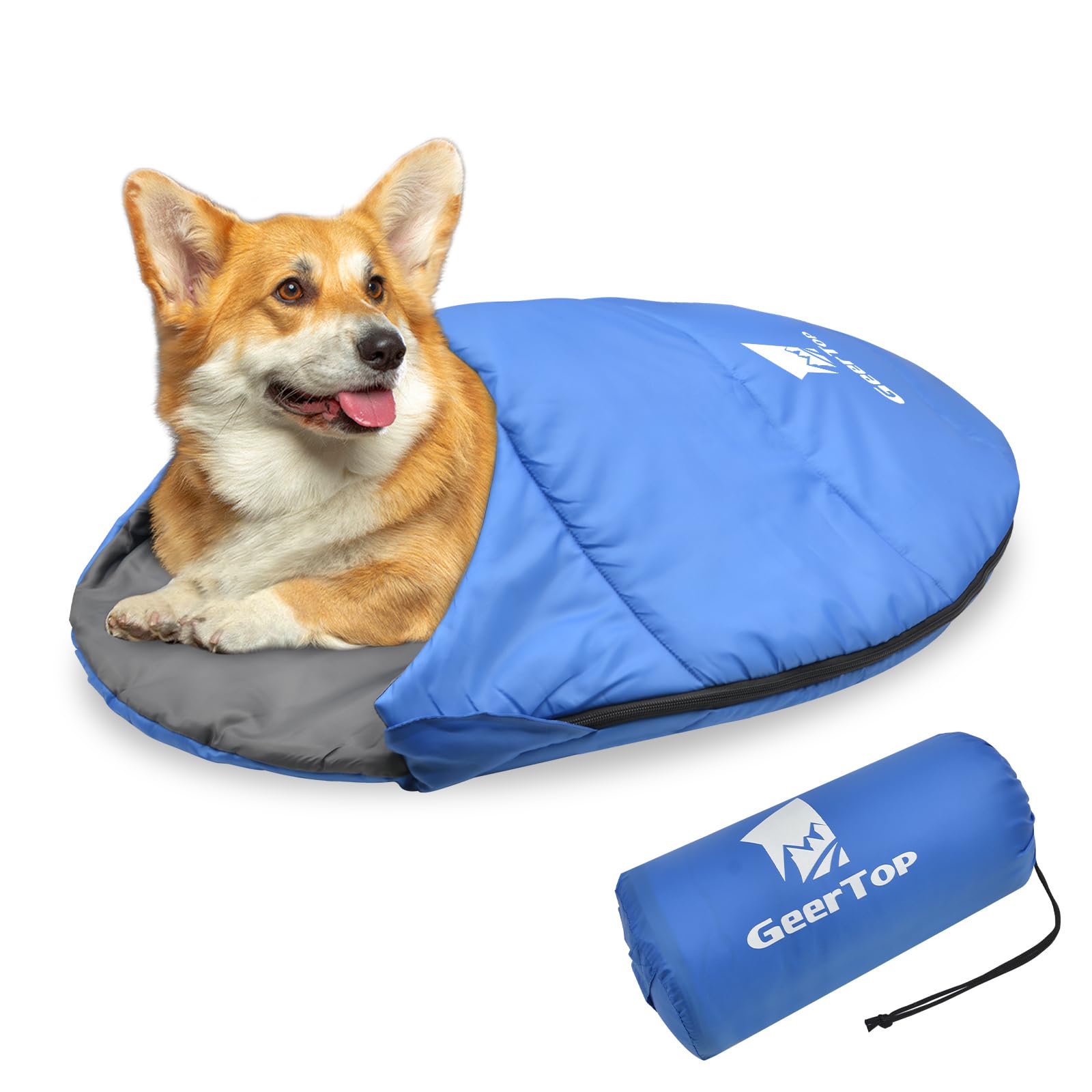 Geertop Dog Sleeping Bag Durable Packable Pet Sleeping Bed Comfortable Washable, Portable Pet Bed For Cats And Small Dogs - Dog 