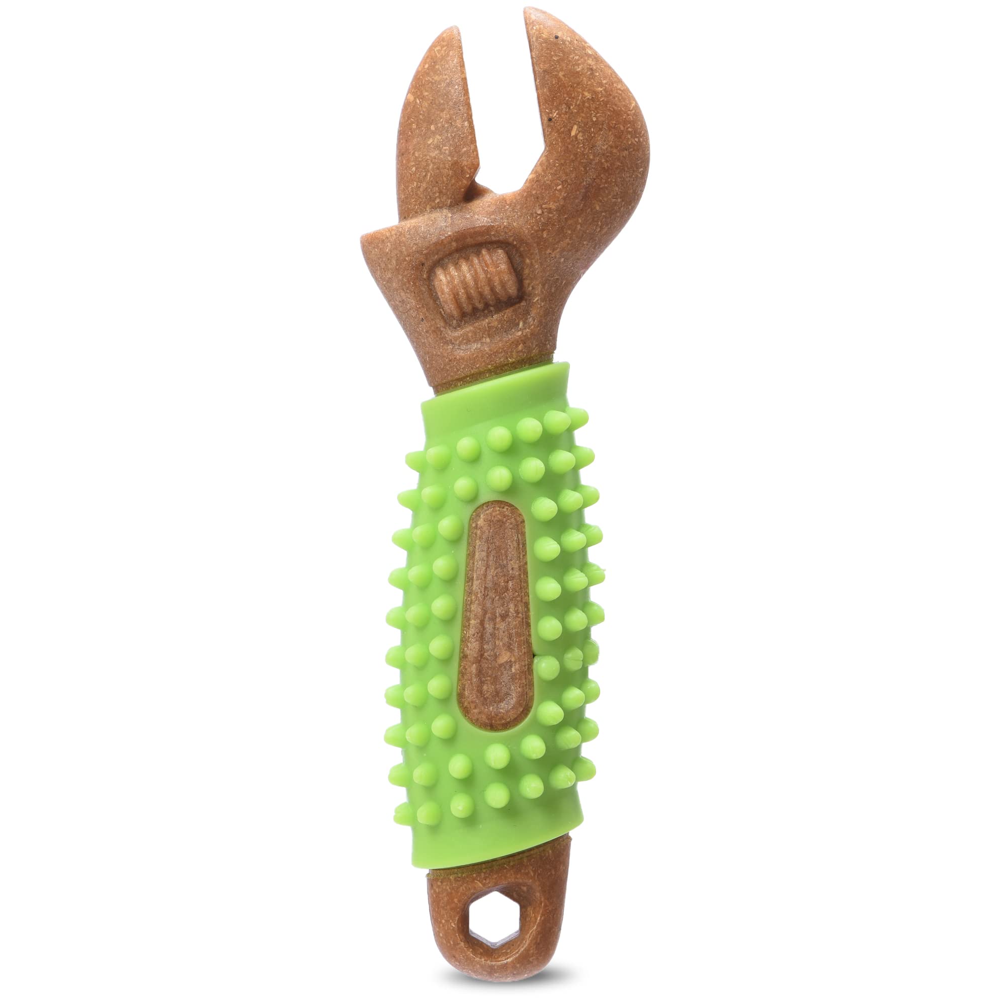 Arm & Hammer for Pets Chew Tools Collection: Wood Blend Wrench Chew Toy for Dogs | Compressed Wood Dog Chew Toys with Baking Sod