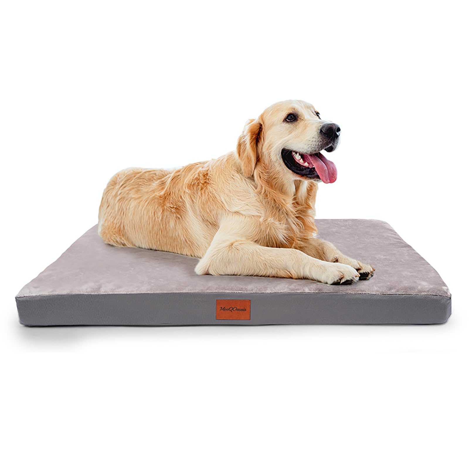 Waterproof Dog Bed For Medium Sized Dogs, Orthopedic Washable Crate Pad 29 Inch, Egg Crate Foam Pet Bed Mat With Removable Cover