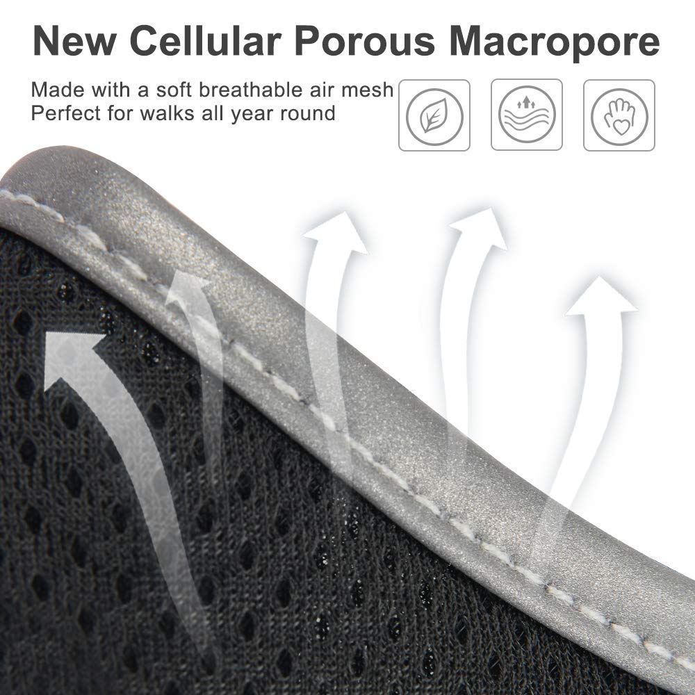 Puppy Harness And Leash Set - Dog Vest Harness For Small Dogs Medium Dogs- Adjustable Reflective Step In Harness For Dogs - Soft Mesh Comfort Fit No Pull No Choke (S, Black)