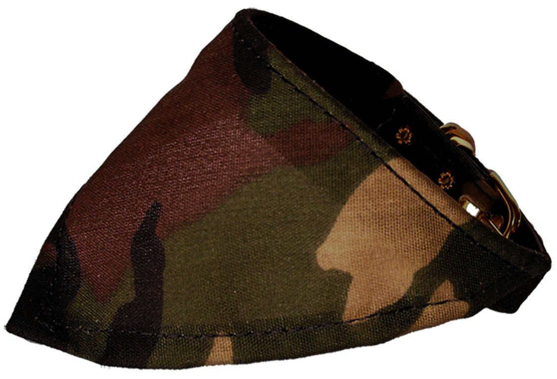 Mirage Pet Products Camo Bandana Collar for Dogs, 20-Inch, Green