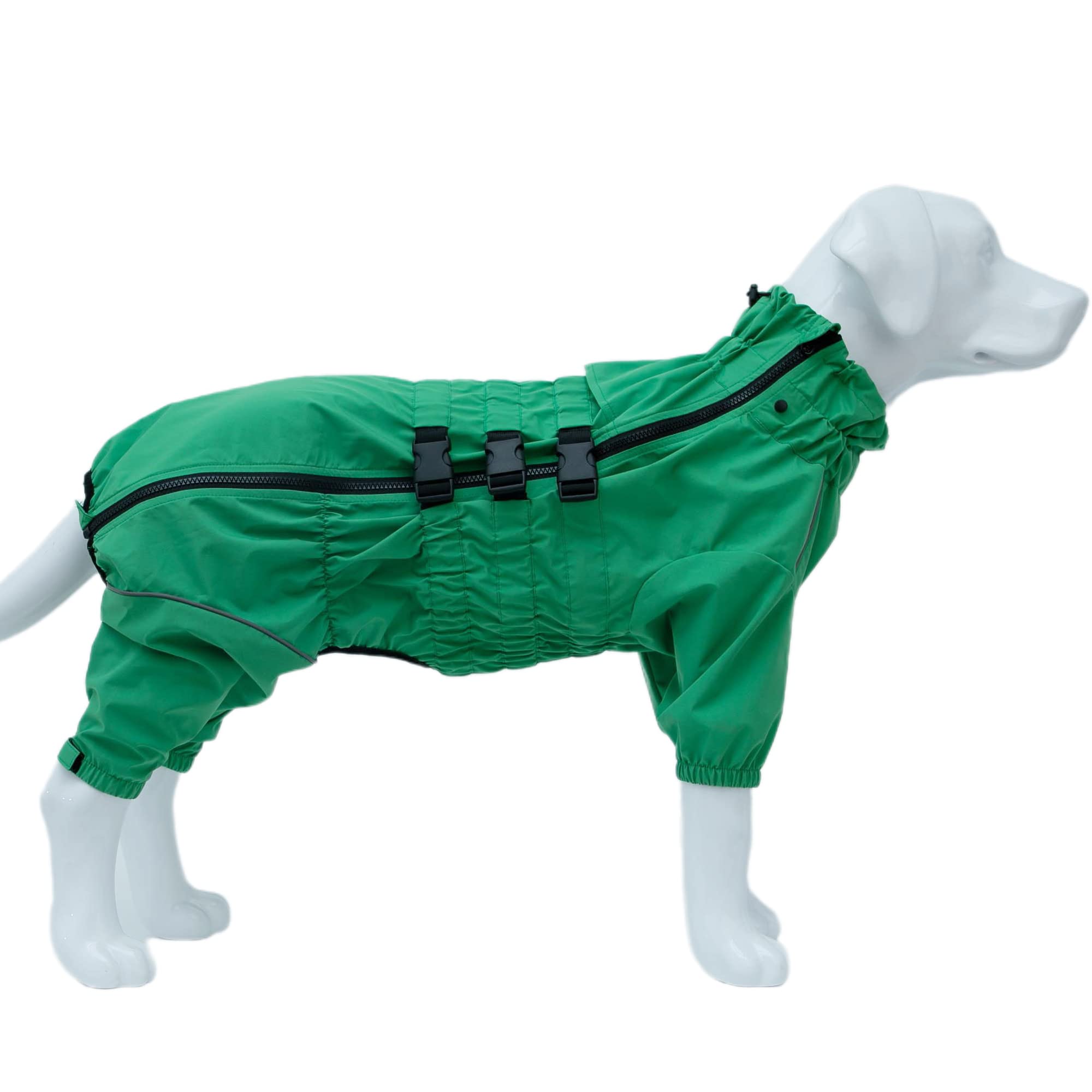 Dogs Waterproof Jacket, Lightweight Waterproof Jacket Reflective Safety Dog Raincoat Windproof Snow-Proof Dog Vest For Small Med