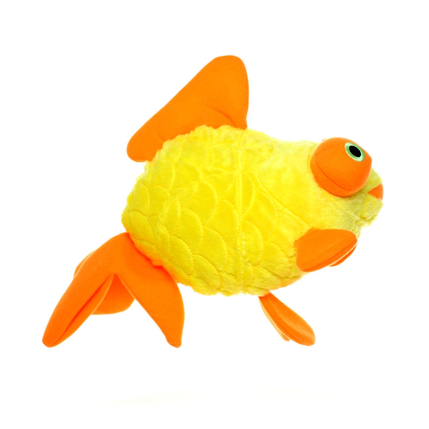 Mighty- Massive-Ocean-Goldfish-Squeaker-Multiple Layers. Made Durable, Strong & Tough. Interactive Play Dog Toy (Tug, Toss & Fet