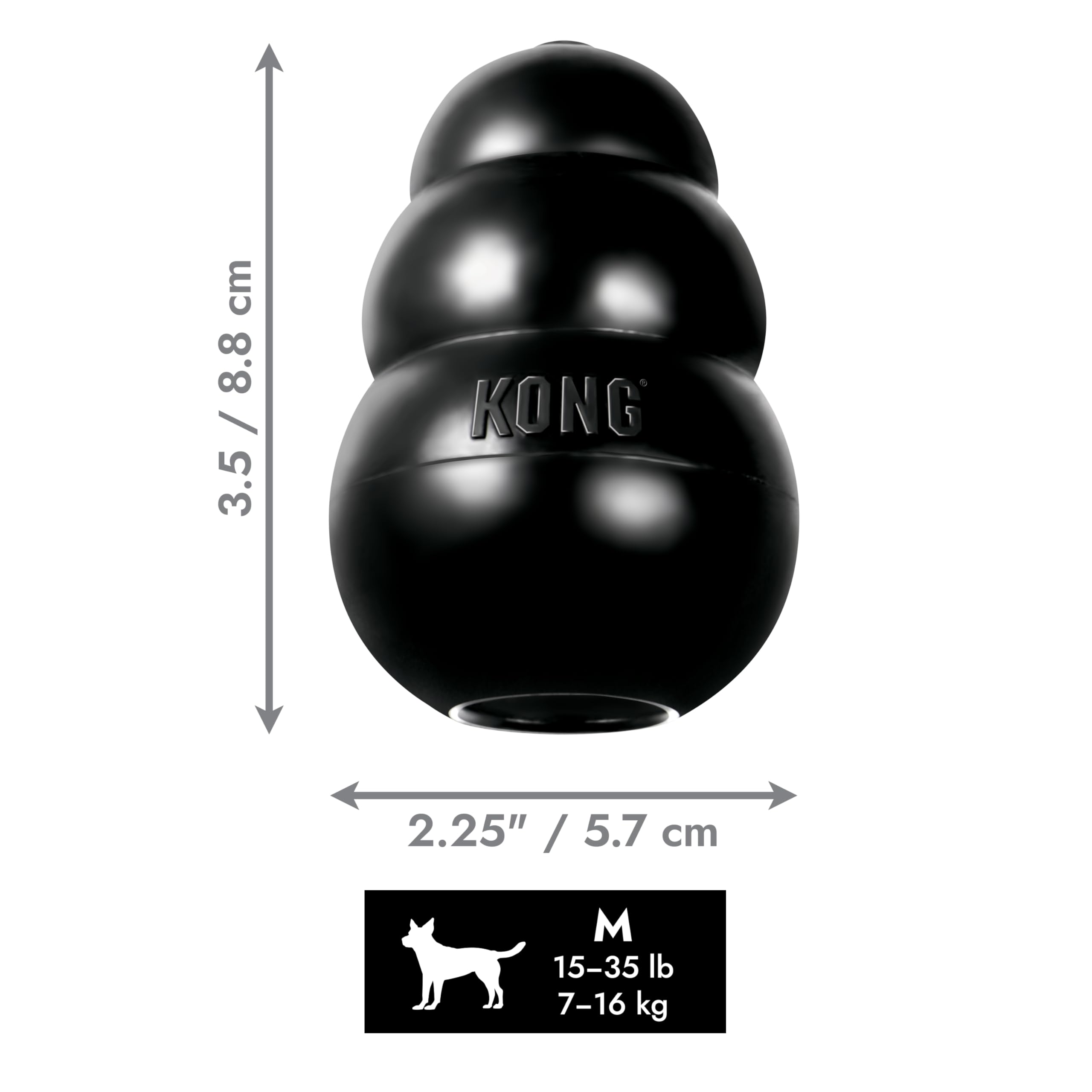 Kong Extreme Dog Pet Toy Dental Chew Size: Medium Pack Of 2