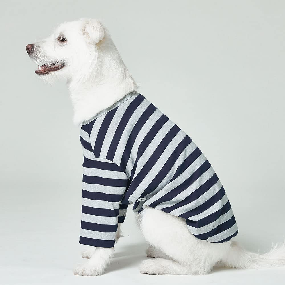 Lucky Petter Dog Cotton Shirts For Small And Large Dogs Rugby Striped T-Shirts Soft Breathable Dog Shirt Pet Clothes (X-Large, G