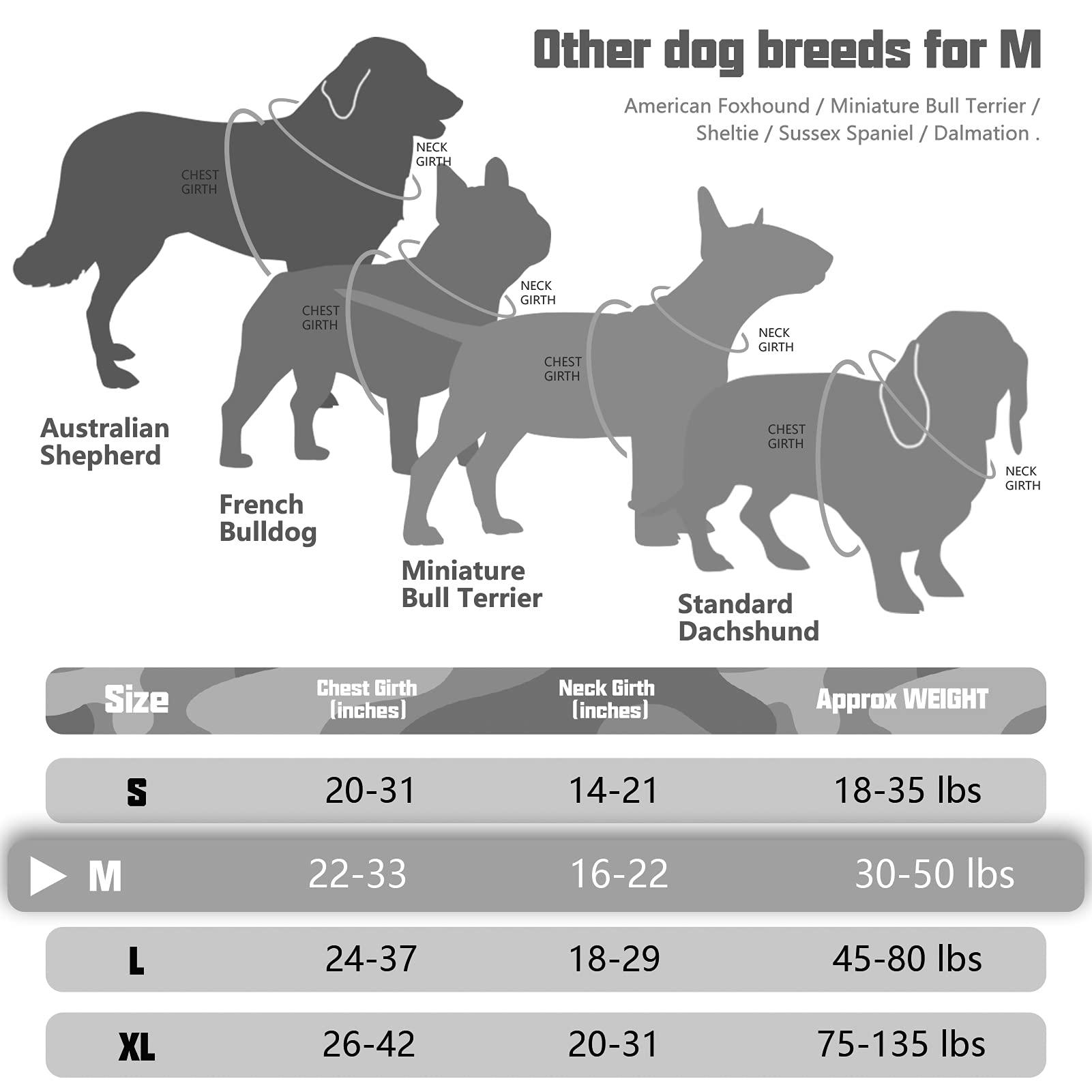 Auroth Tactical Dog Harness For Small Medium Large Dogs No Pull Adjustable Pet Harness Reflective K9 Working Training Easy Control Pet Vest Military Service Dog Harnesses Medium Grey Camo