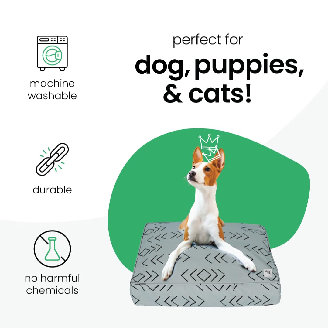 Molly Mutt Medium To Large Duvet Cover, Reflections, Blue/Gray With Black Arrows, 27''X36''X5''