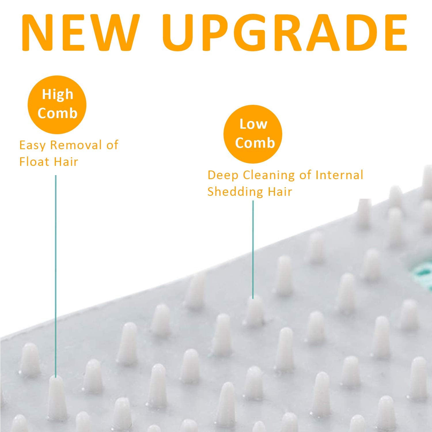 Furbb Pet Grooming Glove - Cat Dog Gentle Deshedding Brush Glove - Efficient Pet Hair Remover Massage Mitt - Enhanced Five Finge