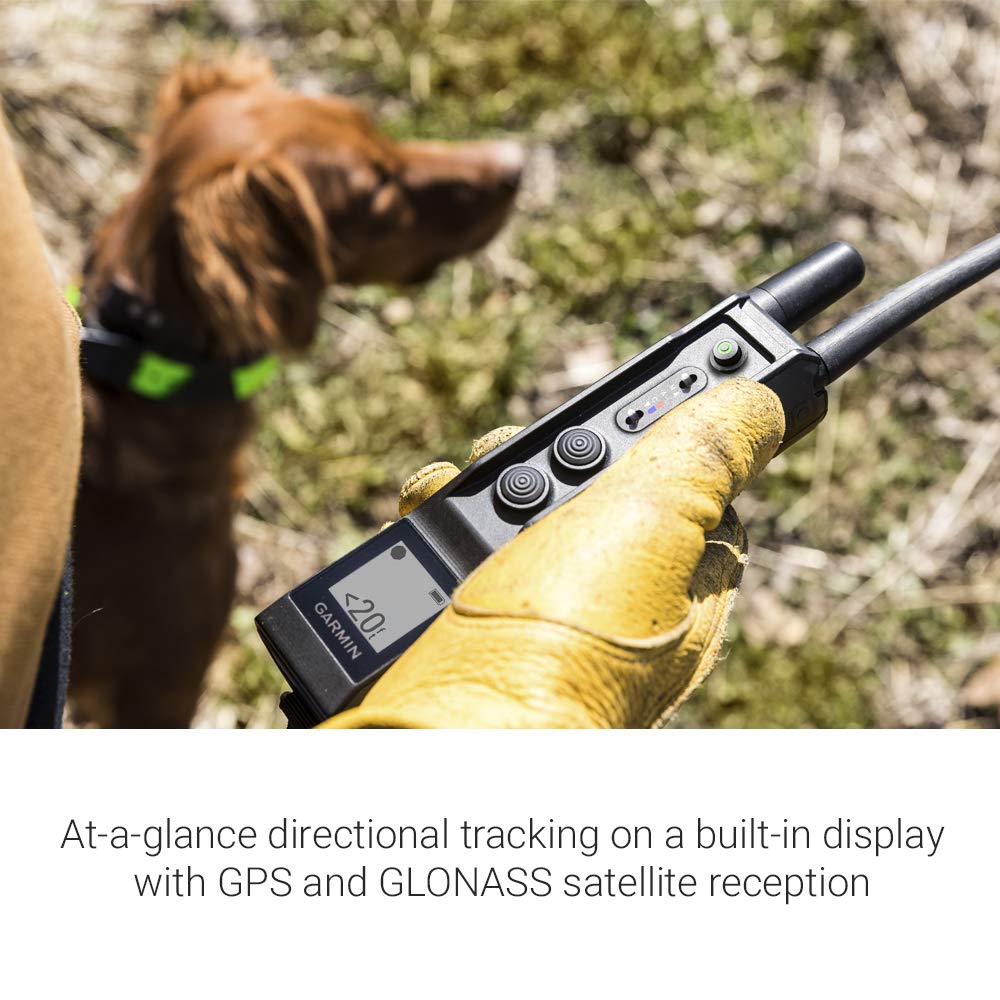 Garmin Pro 550 Plus Dog Training System with GPS Tracking, Black, Model 010-02035-00, Durable Plastic Collar and Handheld