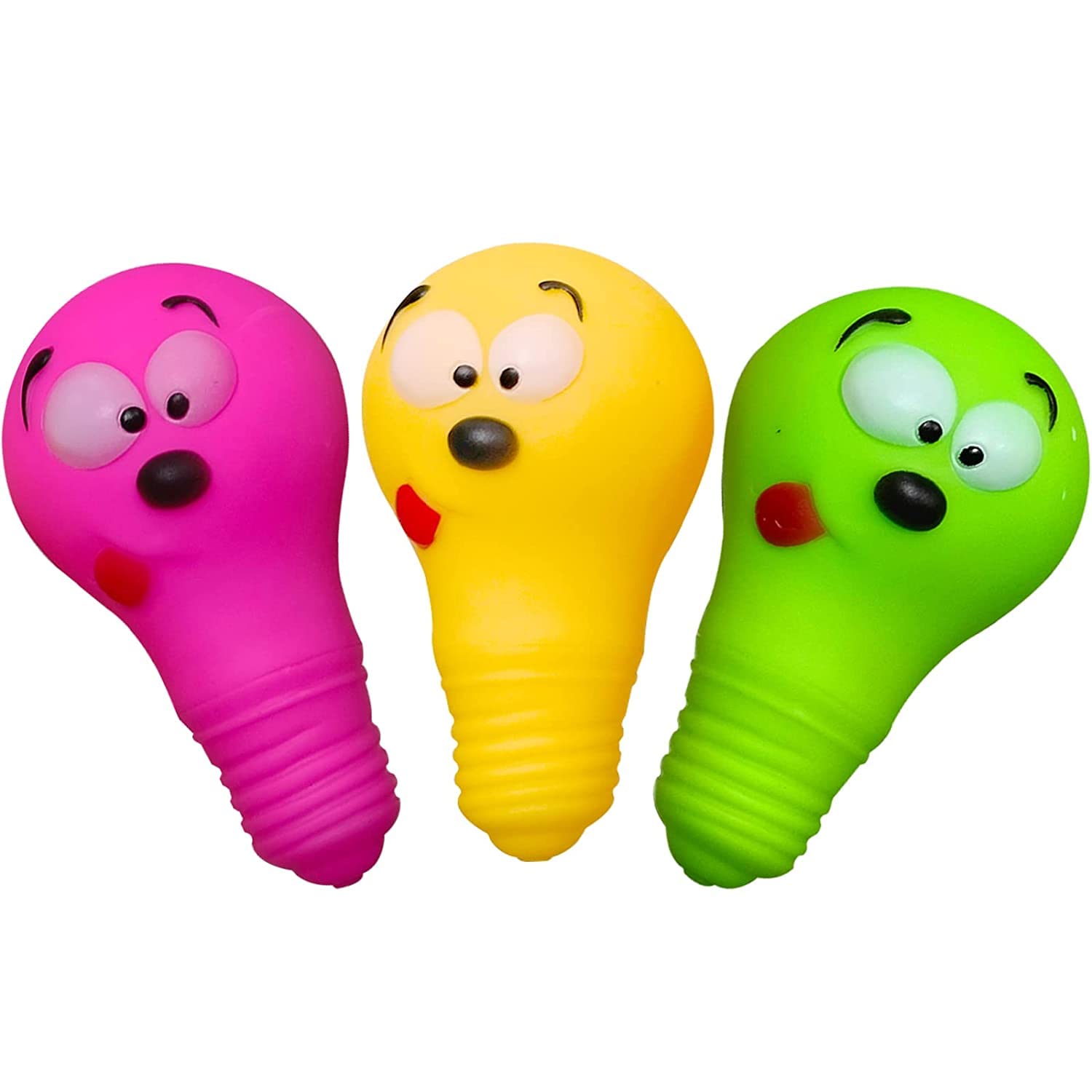 Smart Pups Teething, Dog Chew Small Dogs Squeaker Latex Rubber Soft Ball Chewing Teething Fetching Toy (Pack Of 1 Pcs)