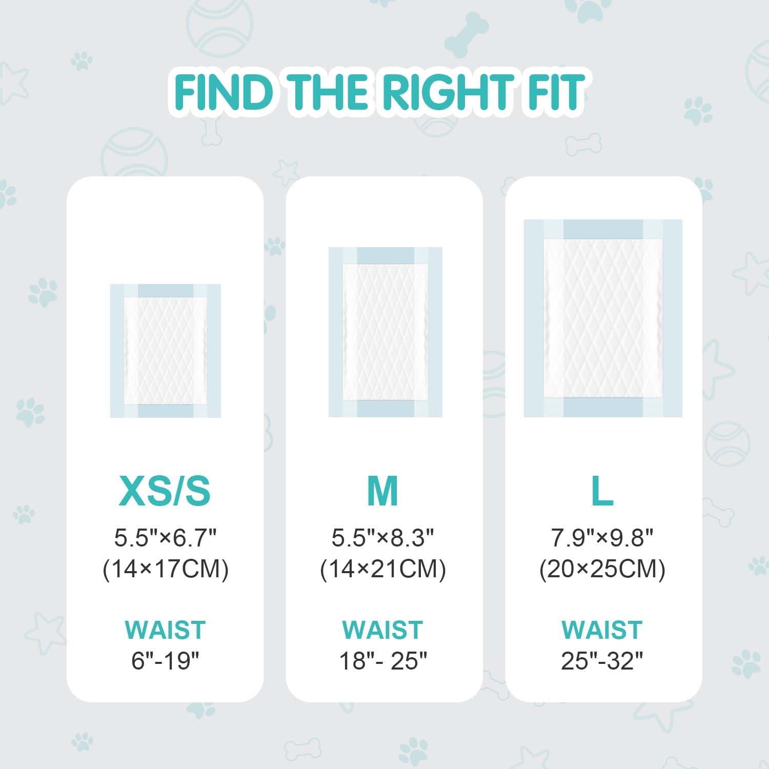 Cocoyo Booster Pads, Xs/S Size With Side Lead Proof, 100 Count