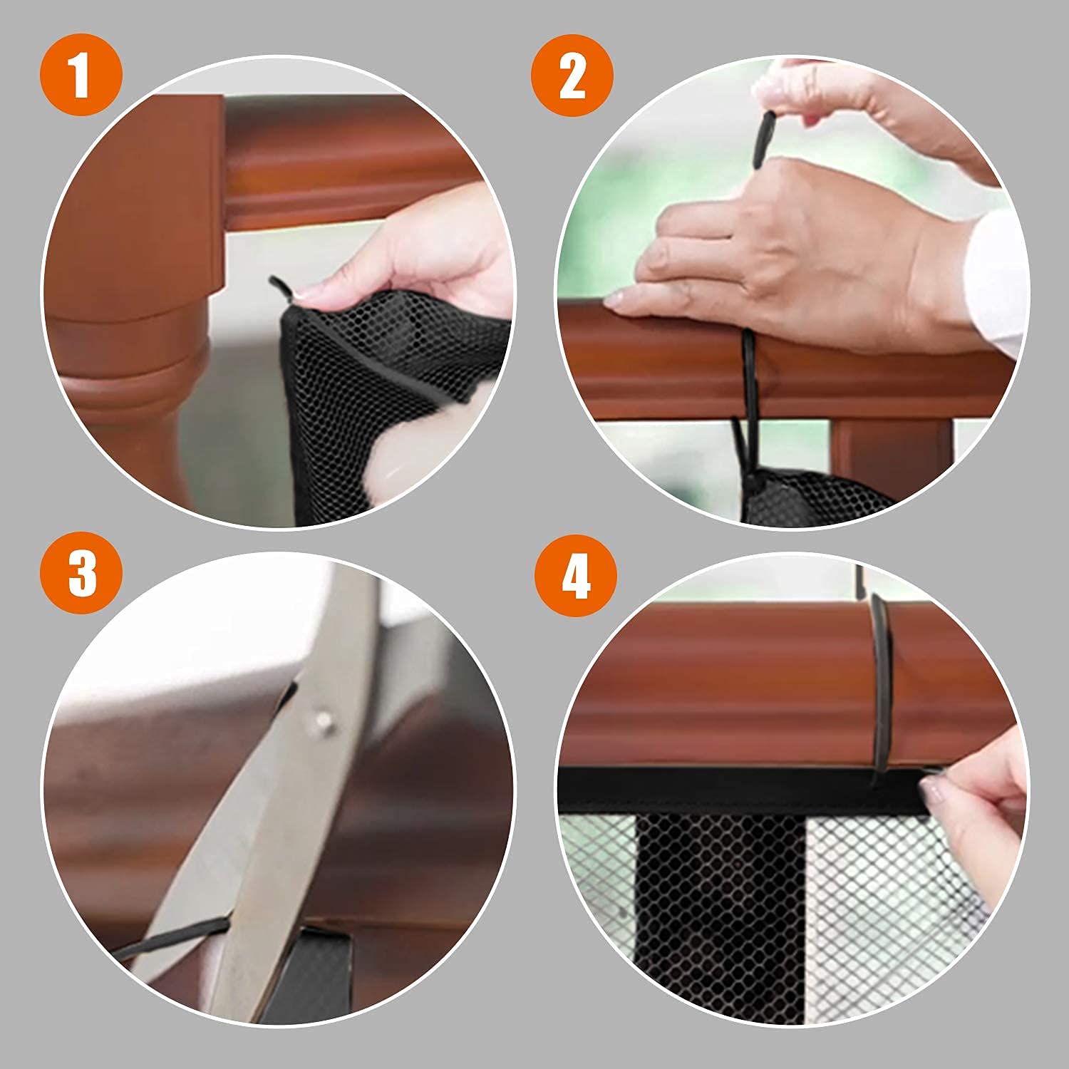 Child Safety Net, Durable Banister Guard For Baby Safety Stairs Railing Balcony Cribs, Banister Stair Mesh Baby Proofing, Easy To Install Stair Netting For Kids, Pets, Toys - (10Ft Lx3Ft H) Black