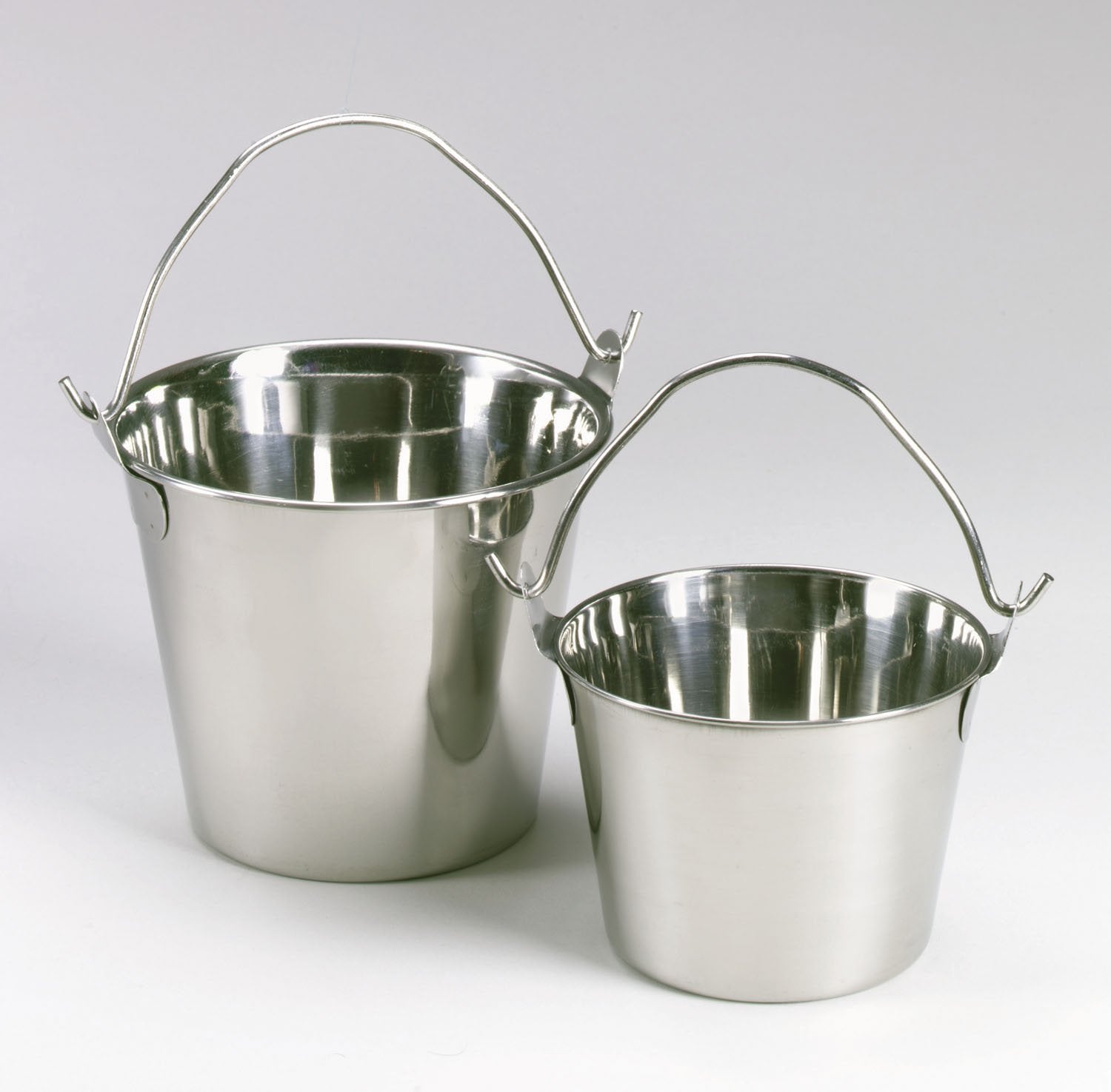Proselect Heavy Duty Stainless Steel Pails — Durable Pails For Kennels And Farms - 9¾', 9-Quart
