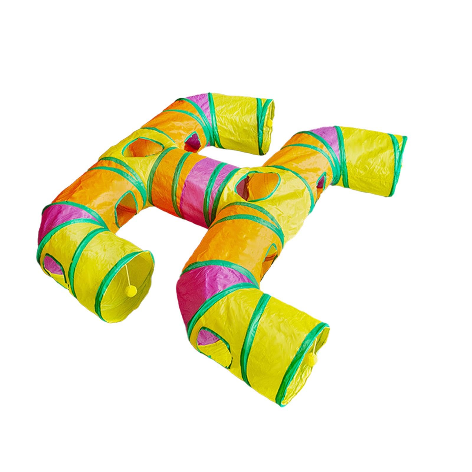 Heavenglow Cat Tunnel Hideaway Kitten Interactive Outdoor Indoor Funny Hideout Activity Colorful|Pet Supplies | Cat Supplies | T