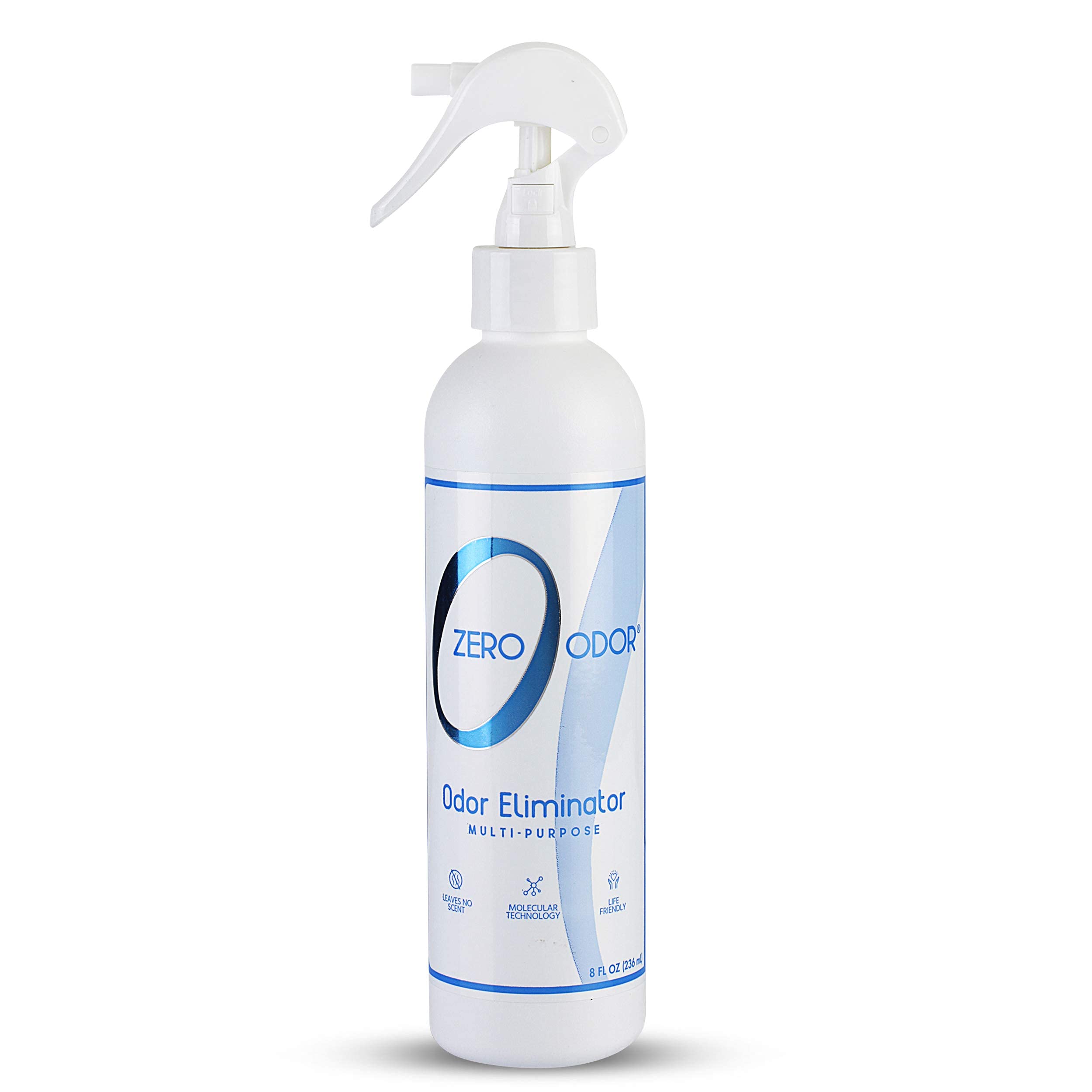 Zero Odor Multi-Purpose Odor Eliminator - Eliminate Air & Surface Odor – Patented Technology Best For Bathroom, Kitchen, Fabric, Closet- Smell Great Again, 8Oz (Over 1000 Sprays)