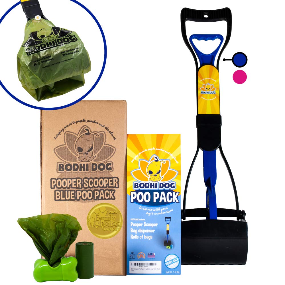Bodhi Dog Complete Poo Pack  24'' Pooper Scooper, Poop Bags, And Pet Dog Waste Bag Holder  Perfect For Small, Medium, Large, Xl 