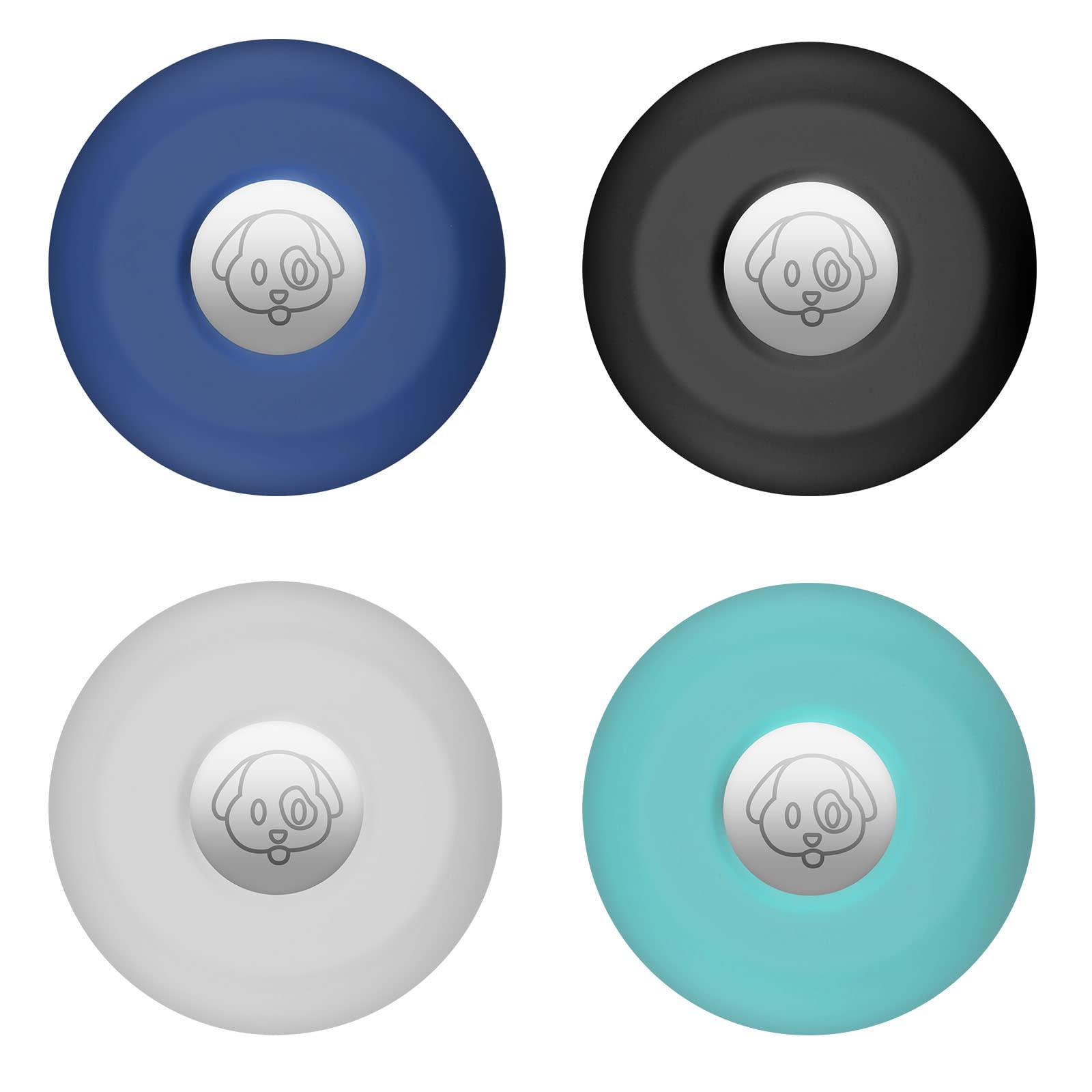 For Airtag Holder For Dog Collar, Cibaabo Silicone Air Tag Case Cover Compatible With Apple Airtags For 0.8-1.2Inch Cat Pet Coll