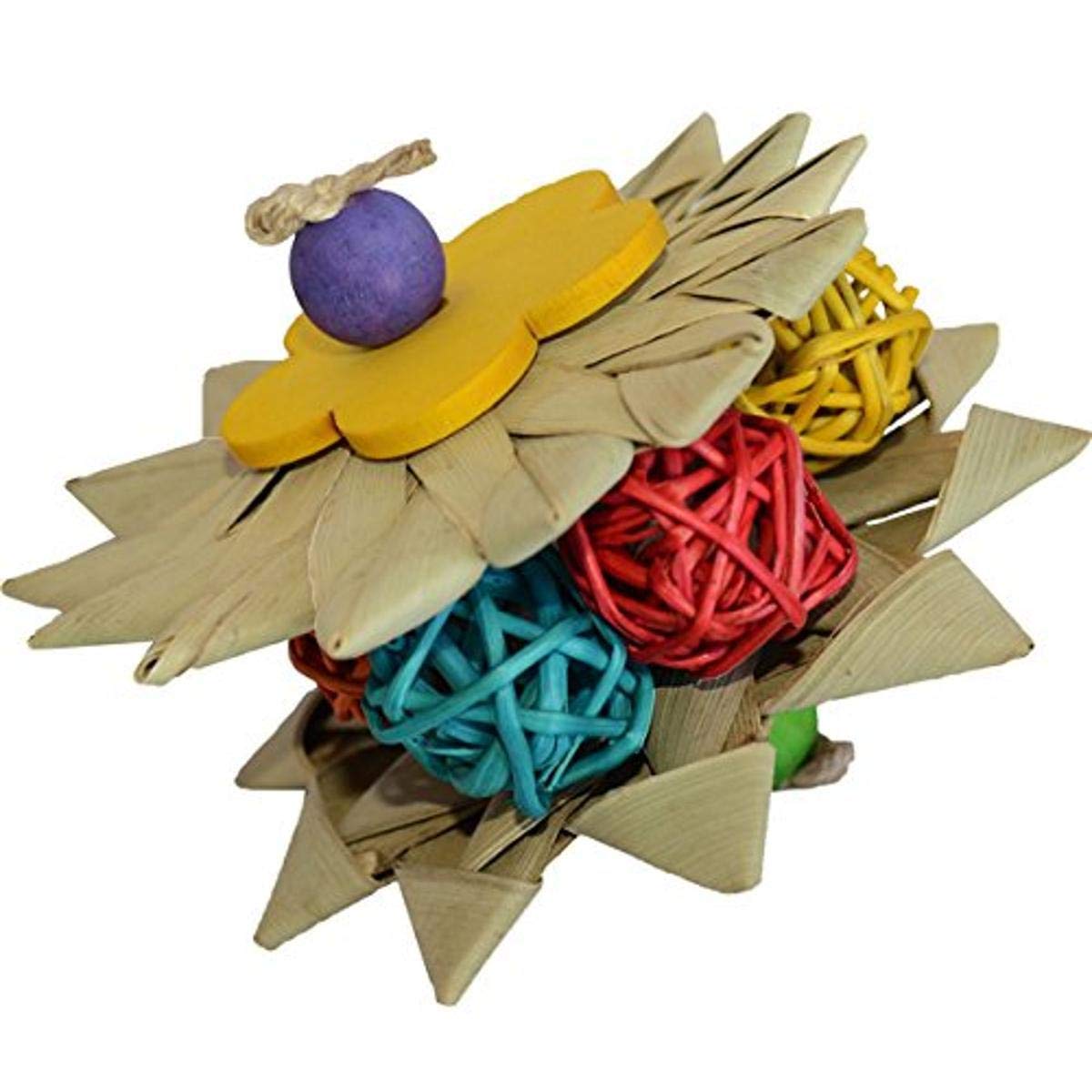 Super Bird Creations Sb930 Moon Pie Bird Foot Toy, Medium/Large Bird Size, 3.5' X 3.5'