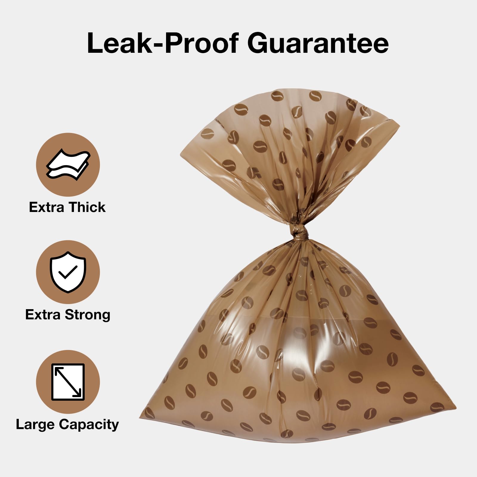 Vetreska Dog Poop Bags Dispenser With Coffee Scented Waste Bags, Leak Proof, Extra Thick & Strong, 1 Holder And 105 Count Pet Po
