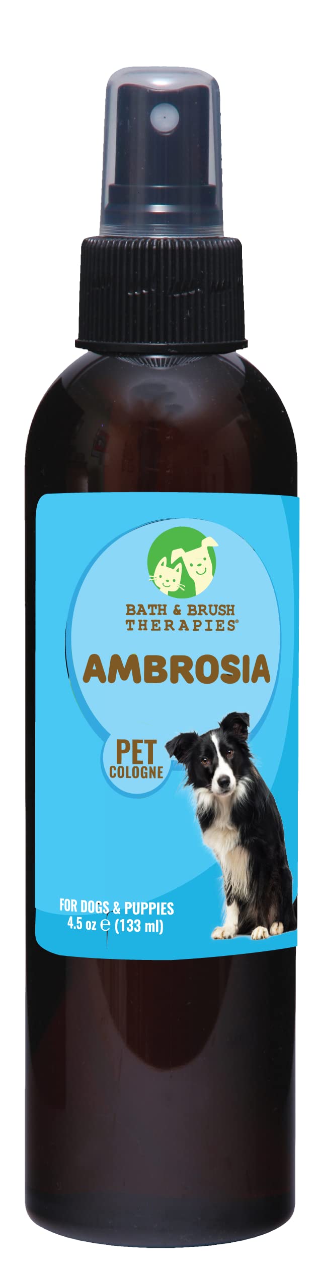 Showseason Bath & Brush Therapies Ambrosia Pet Cologne 4.5 Oz For Dogs | Long-Lasting Odor Eliminator | Cruelty-Free | Paraben-F