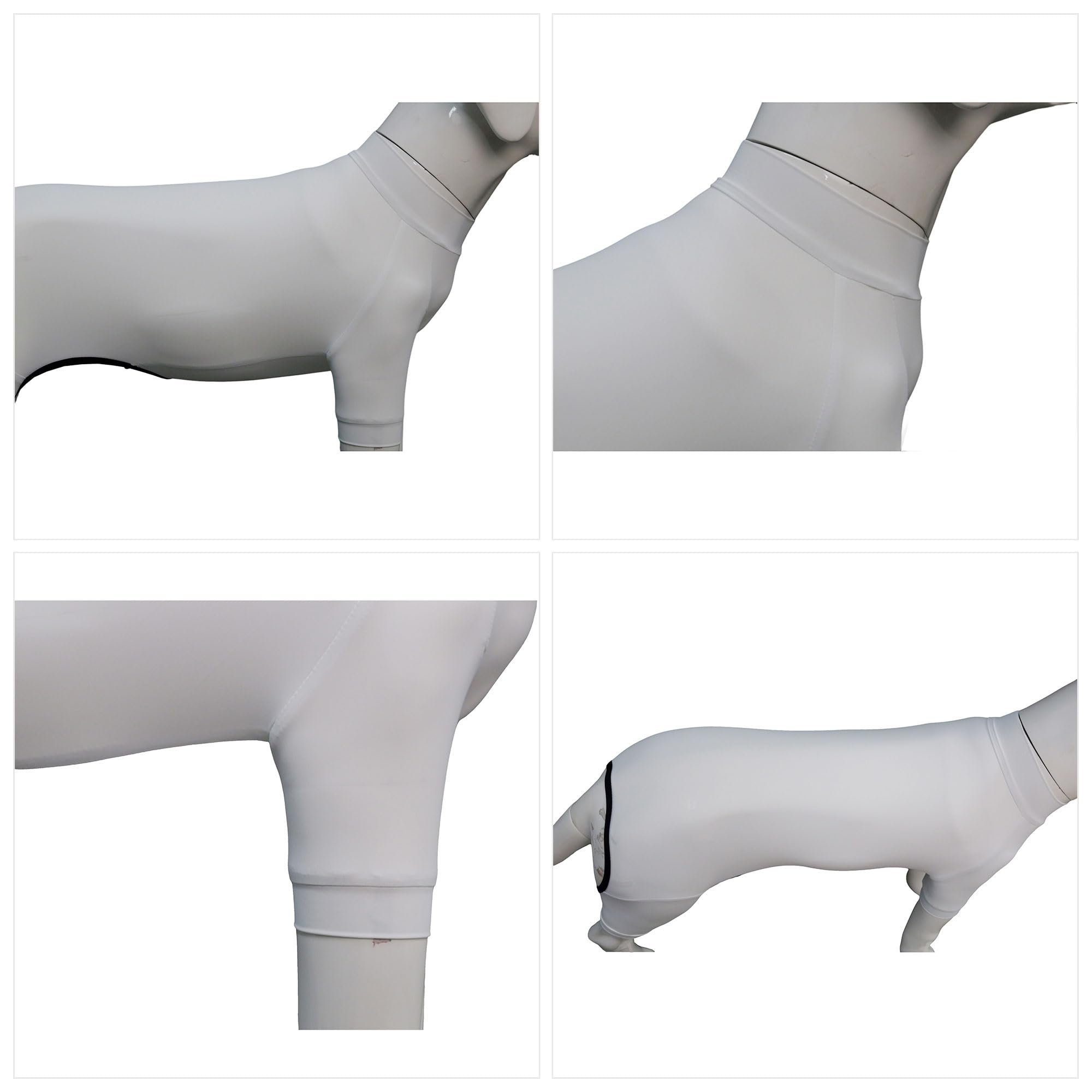 Lovelonglong Dog Jumpsuit With Uv Protection And Quick-Dry Fabric For Spring Summer Pet Pajamas White M