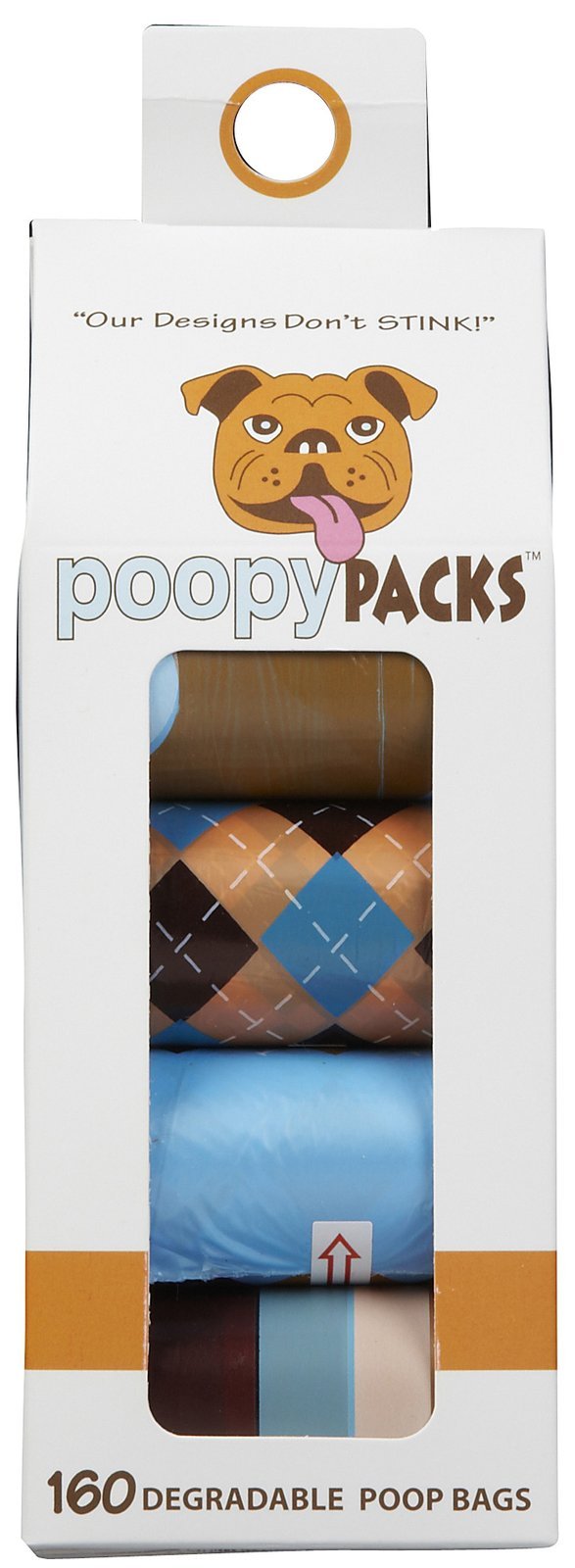 Poopy Packs Poop Bags - Orange Combo - 8 Pack