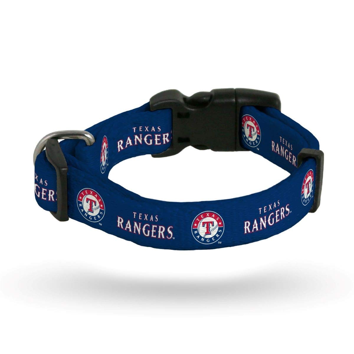 Rico Industries Mlb Texas Rangers Pet Collarpet Collar Medium, Team Colors, Medium